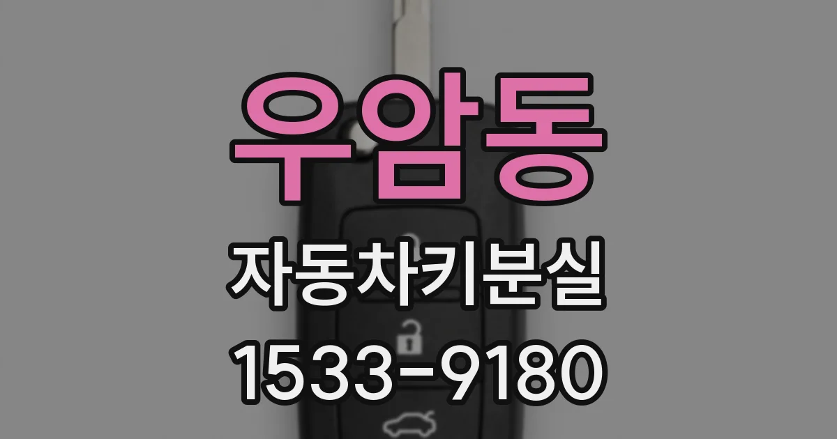 우암동 자동차키분실