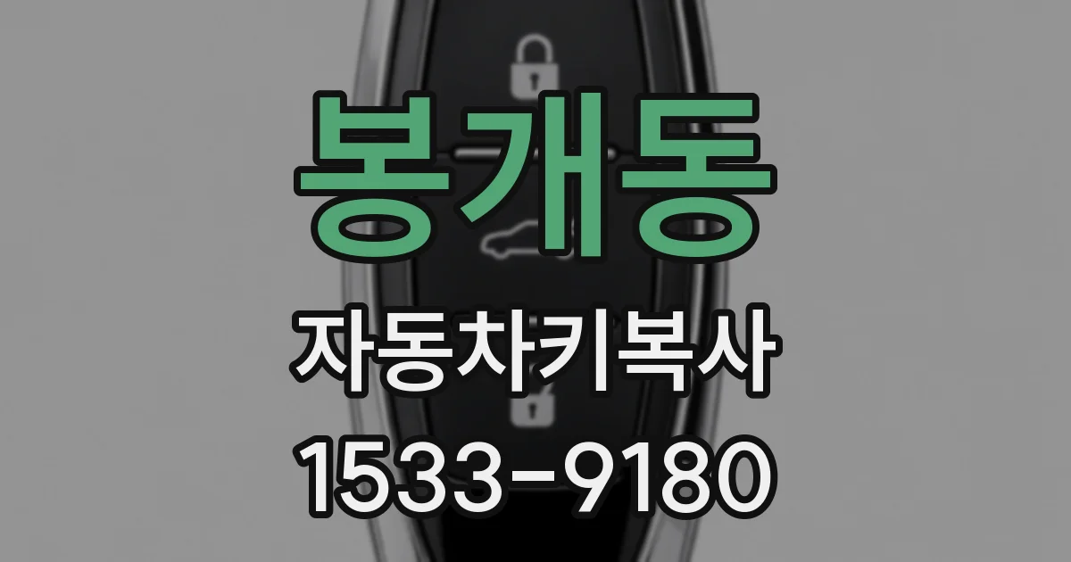 봉개동 자동차키복사