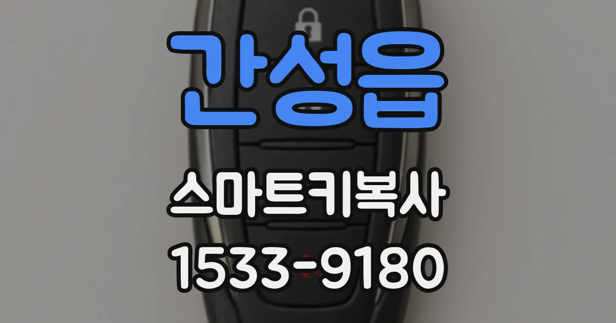 간성읍 스마트키복사