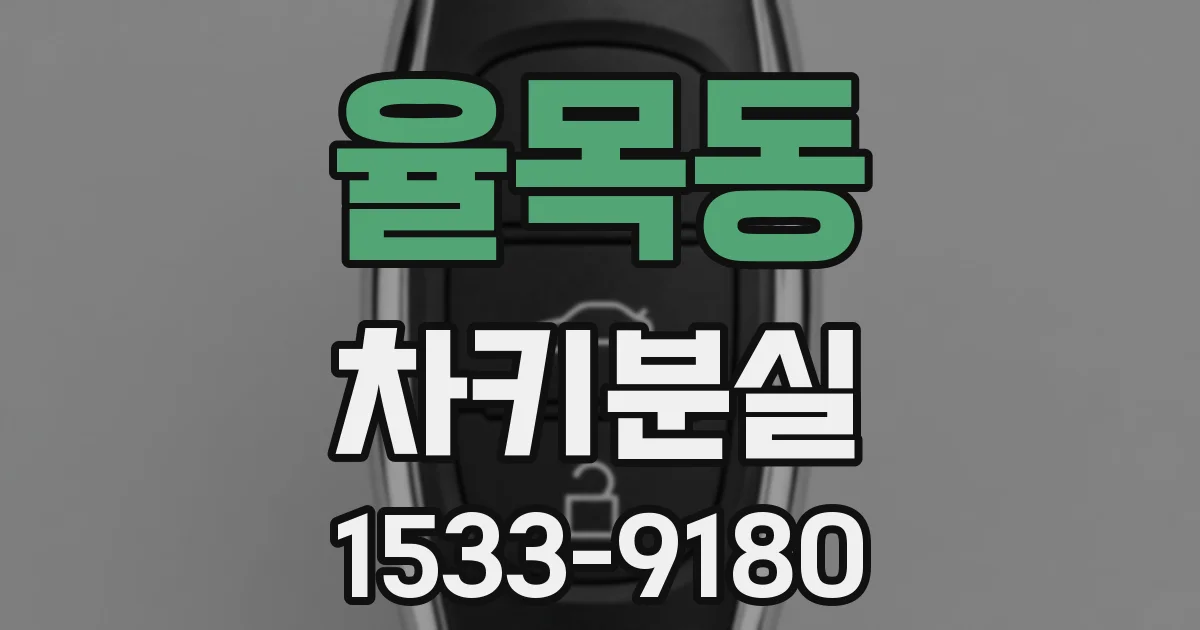 율목동 차키분실