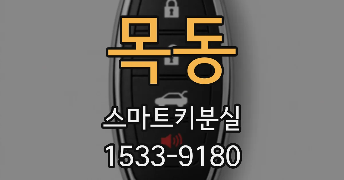 목동 스마트키분실