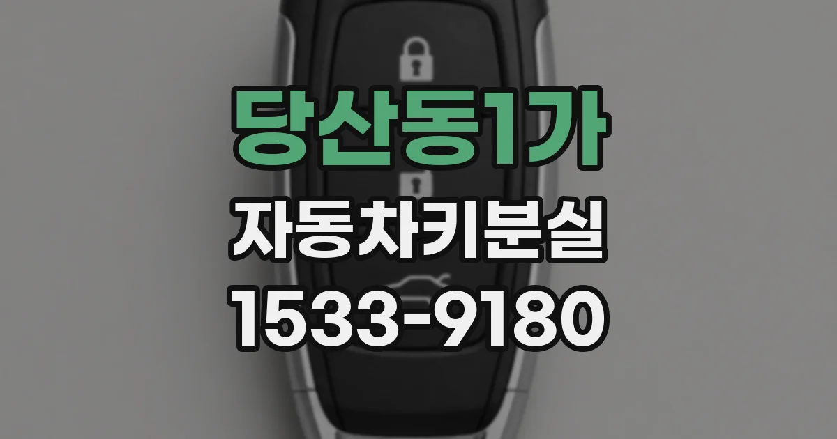 당산동1가 자동차키분실
