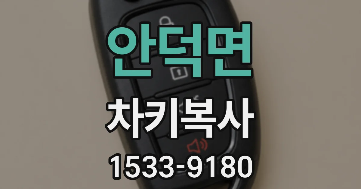 안덕면 차키복사