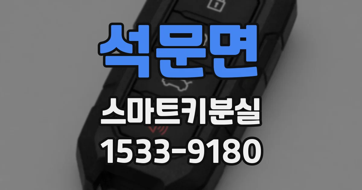 석문면 스마트키분실