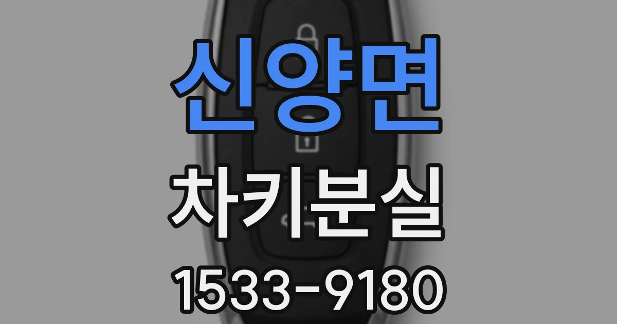 신양면 차키분실