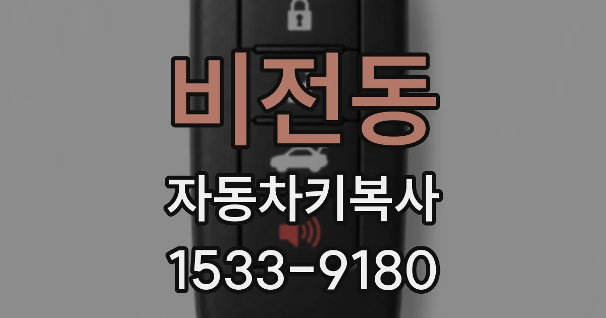비전동 자동차키복사