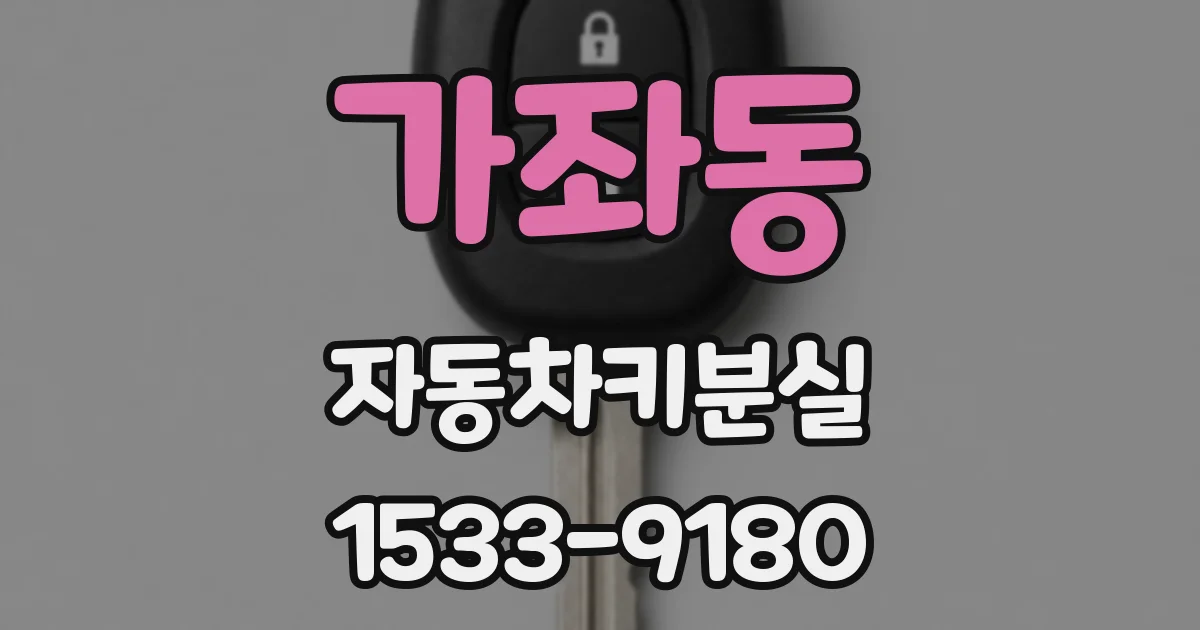 가좌동 자동차키분실
