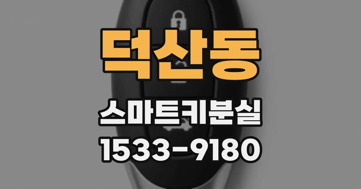 덕산동 스마트키분실