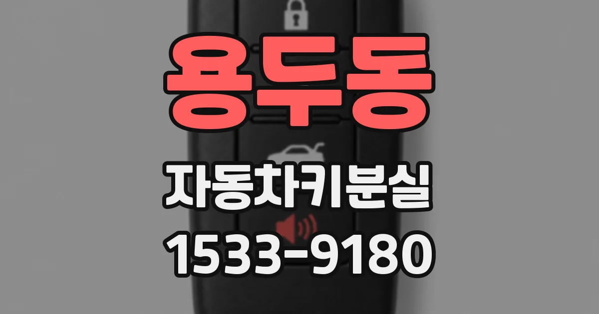 용두동 자동차키분실