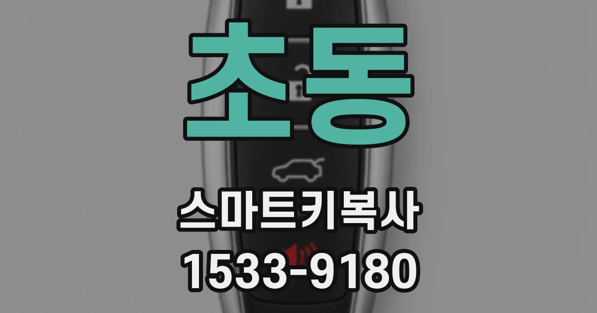 초동 스마트키복사