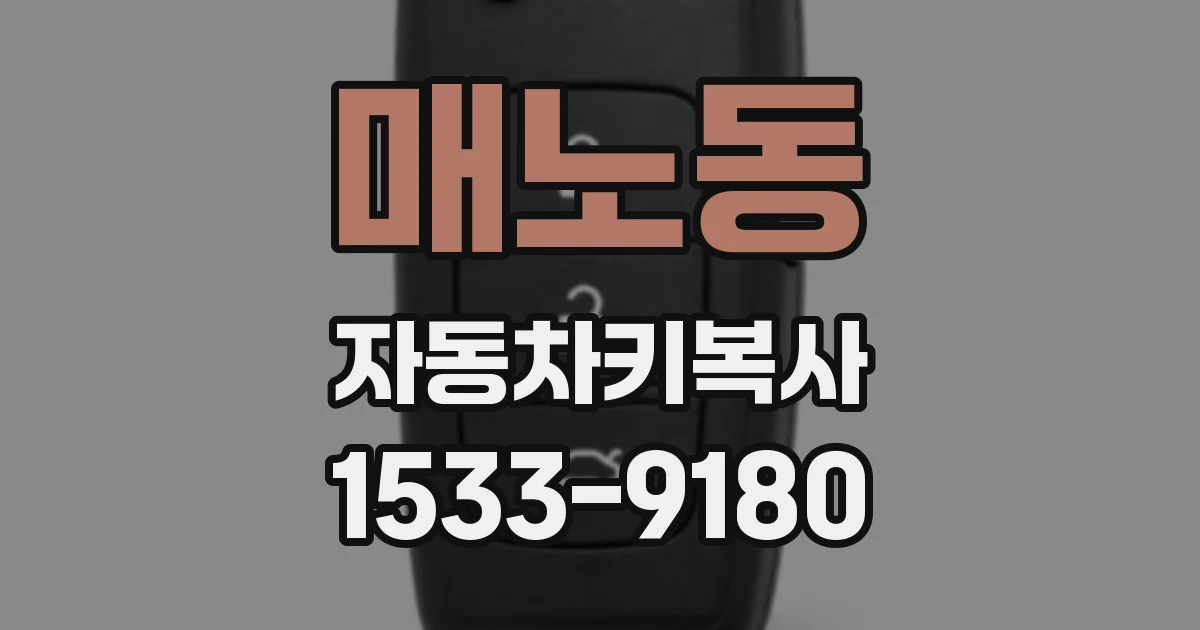 매노동 자동차키복사