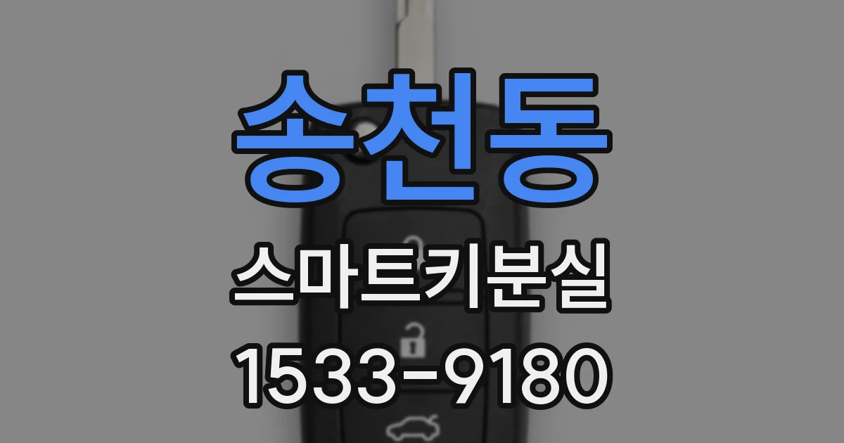 송천동 스마트키분실