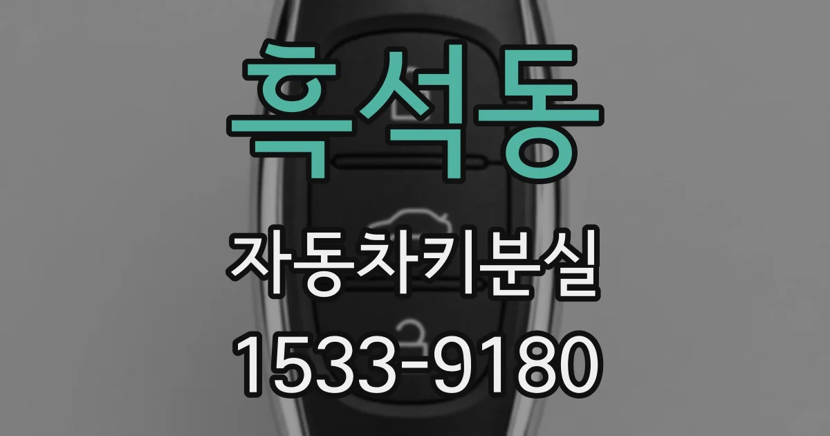 흑석동 자동차키분실