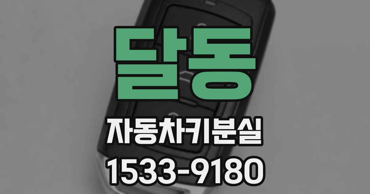 달동 자동차키분실