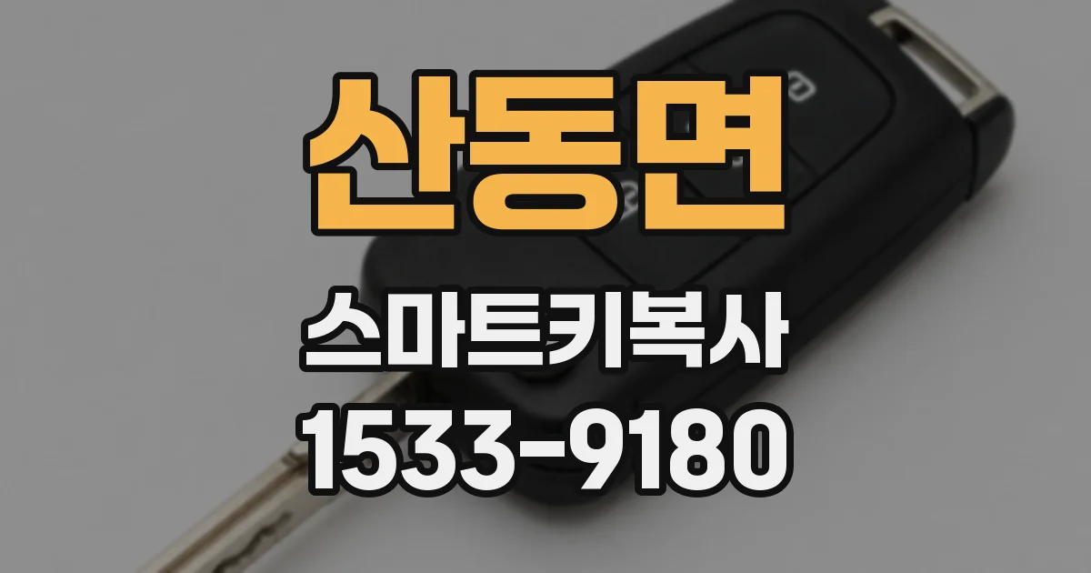 산동면 스마트키복사