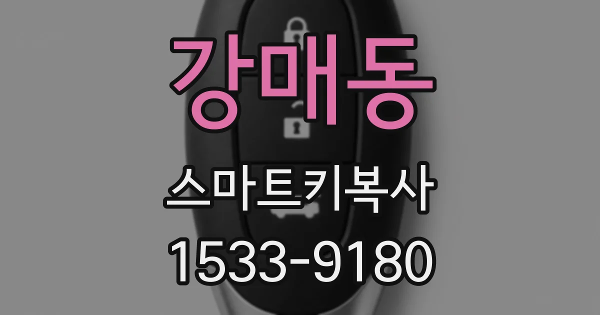 강매동 스마트키복사