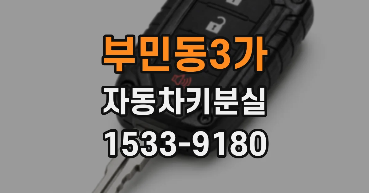 부민동3가 자동차키분실