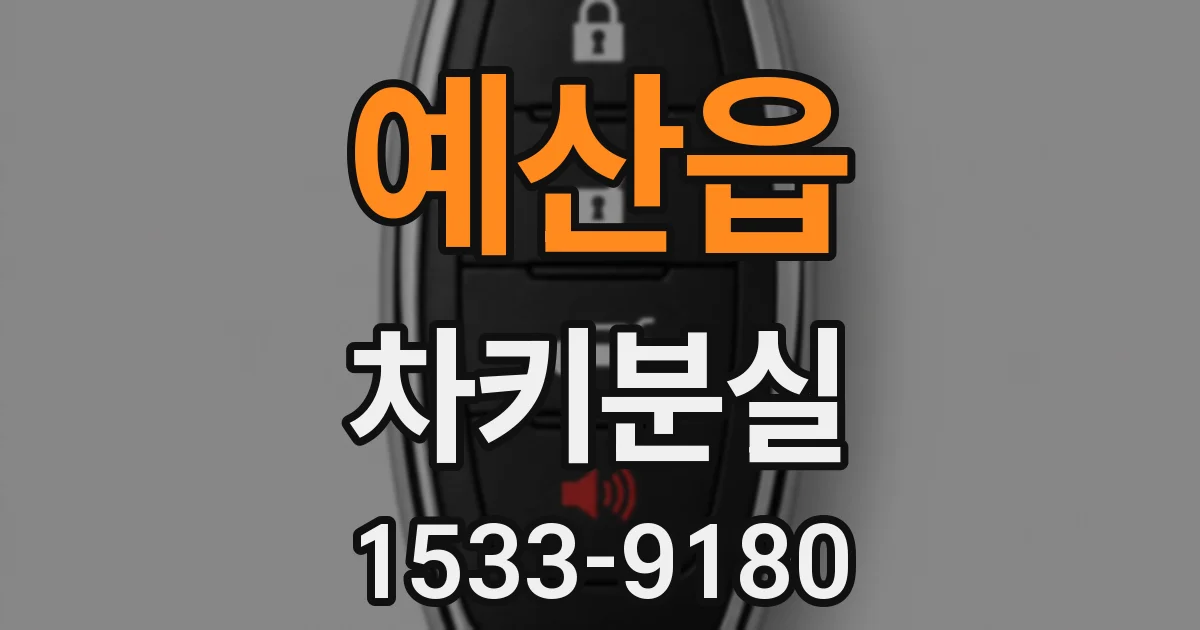 예산읍 차키분실