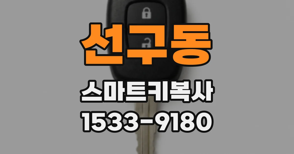 선구동 스마트키복사