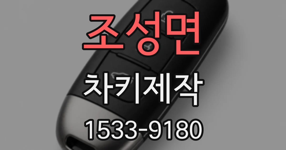 조성면 차키제작