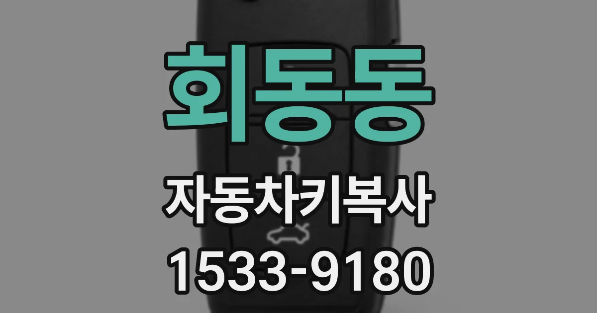 회동동 자동차키복사