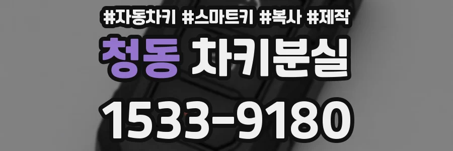 청동 차키분실
