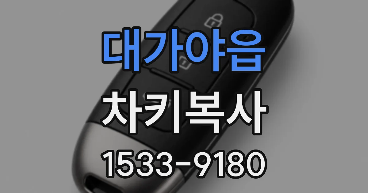 대가야읍 차키복사