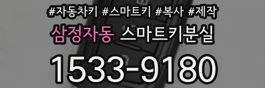 삼정자동 스마트키분실
