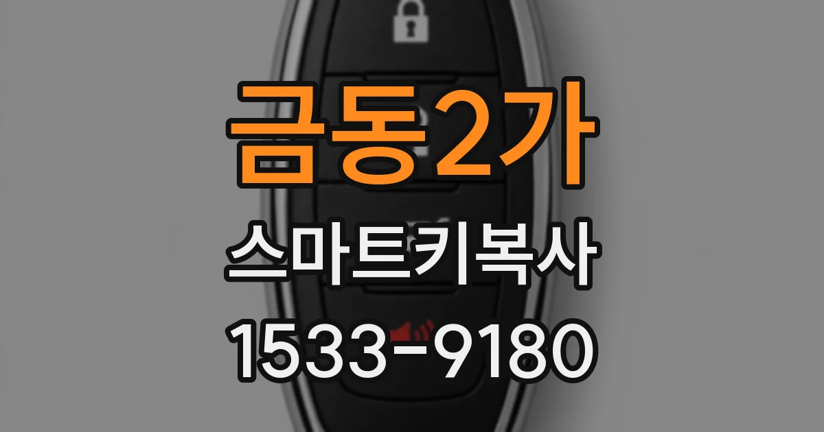 금동2가 스마트키복사