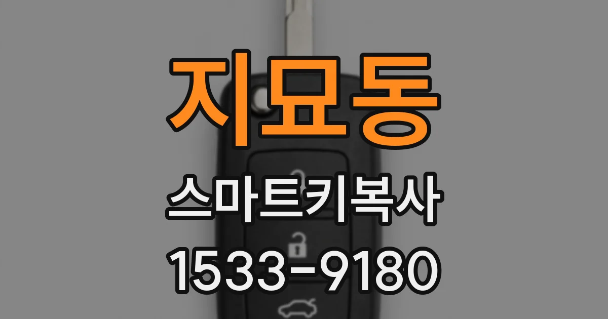 지묘동 스마트키복사