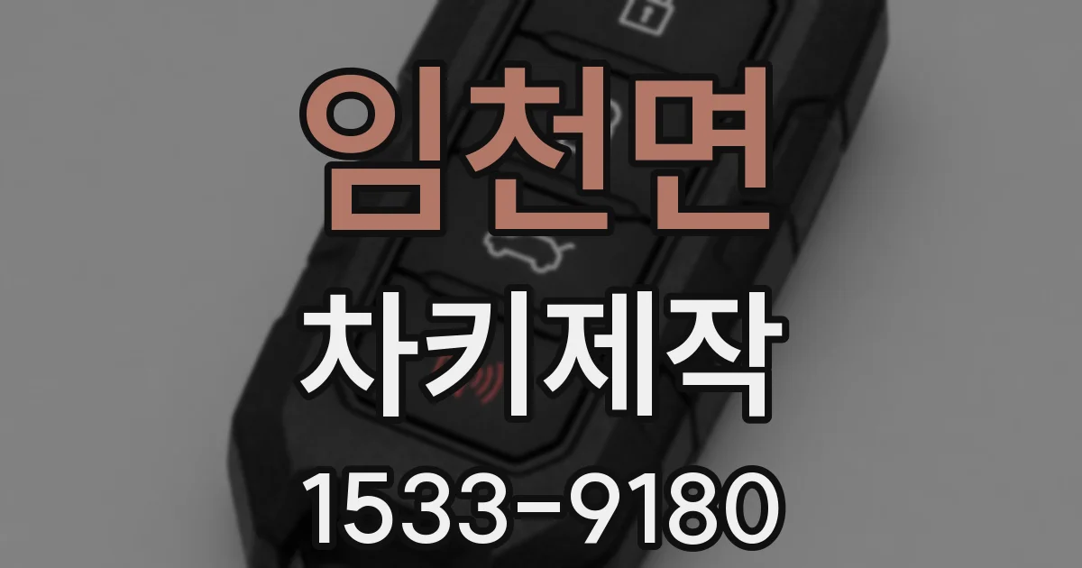 임천면 차키제작