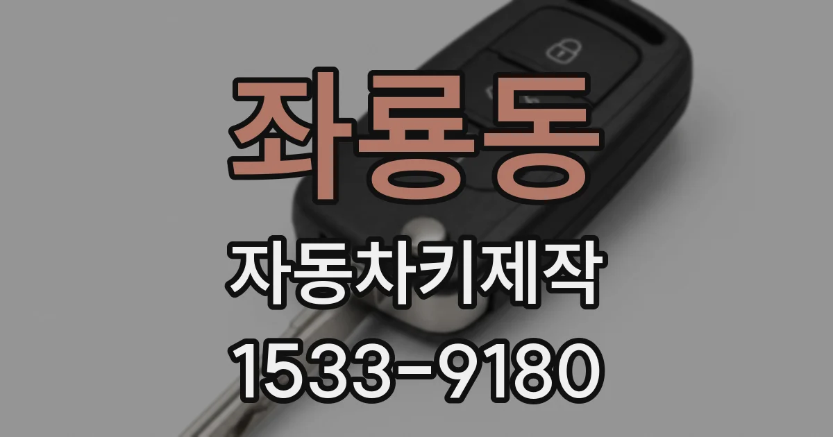 좌룡동 자동차키제작