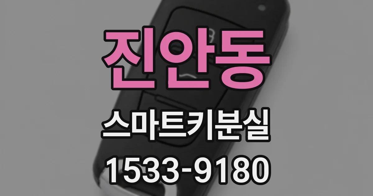 진안동 스마트키분실