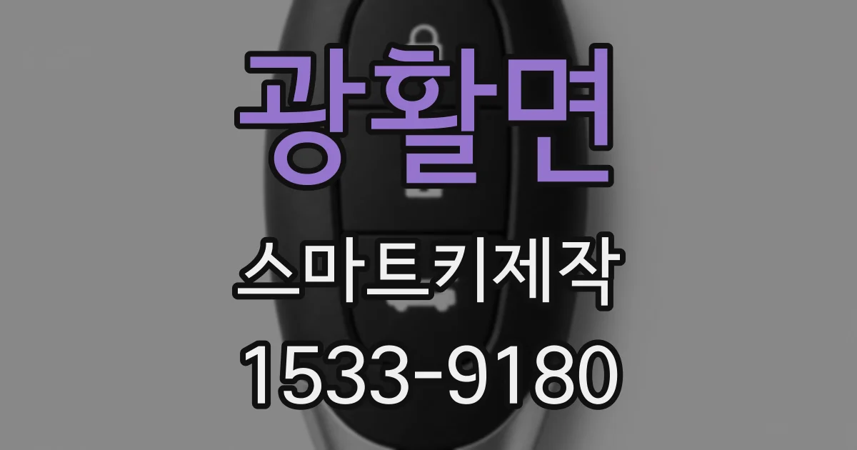 광활면 스마트키제작