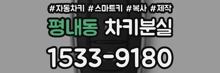 평내동 차키분실