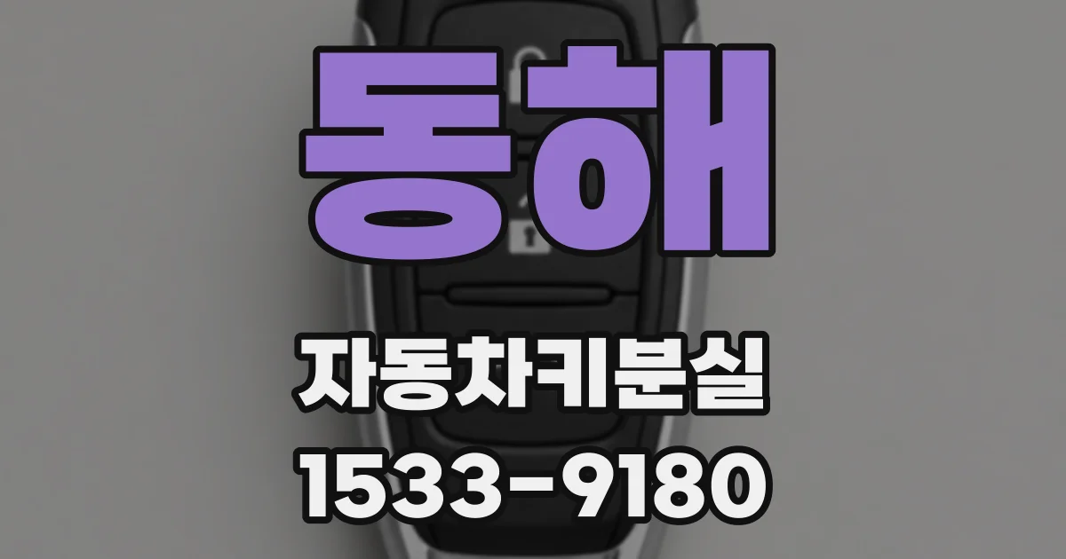 동해 자동차키분실