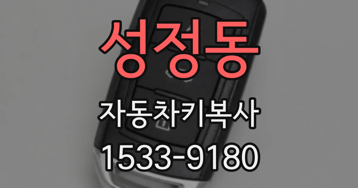 성정동 자동차키복사