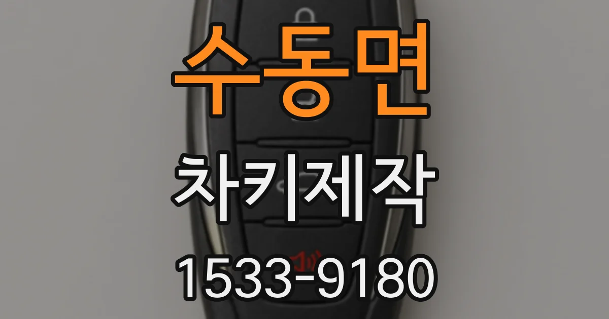 수동면 차키제작
