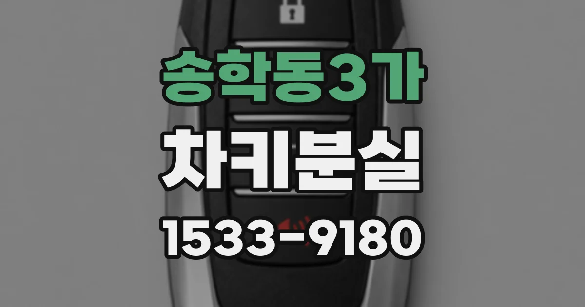 송학동3가 차키분실