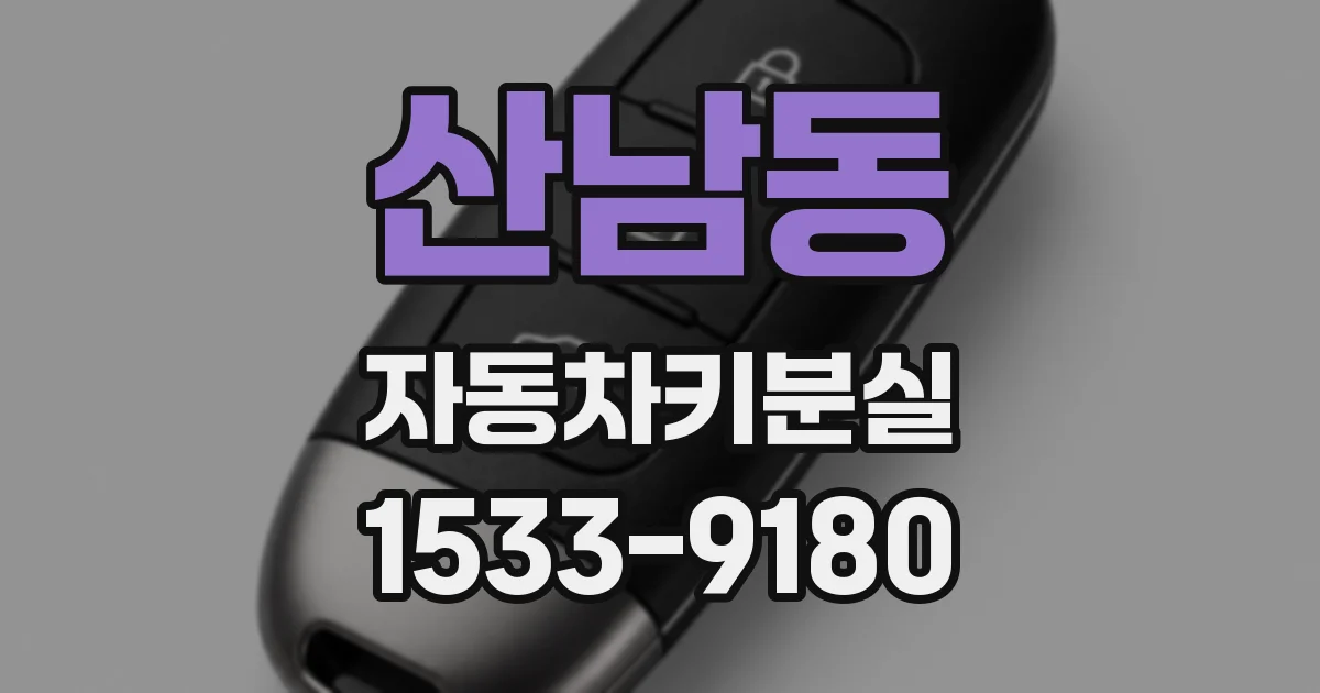 산남동 자동차키분실