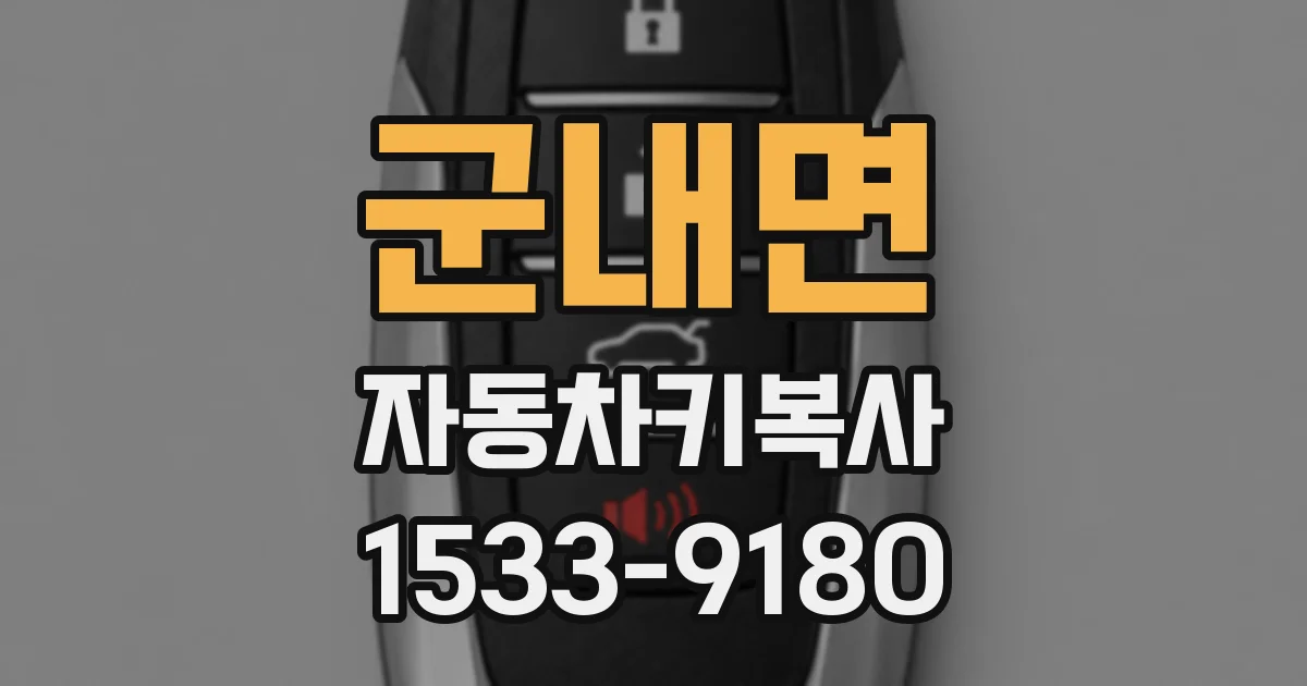 군내면 자동차키복사