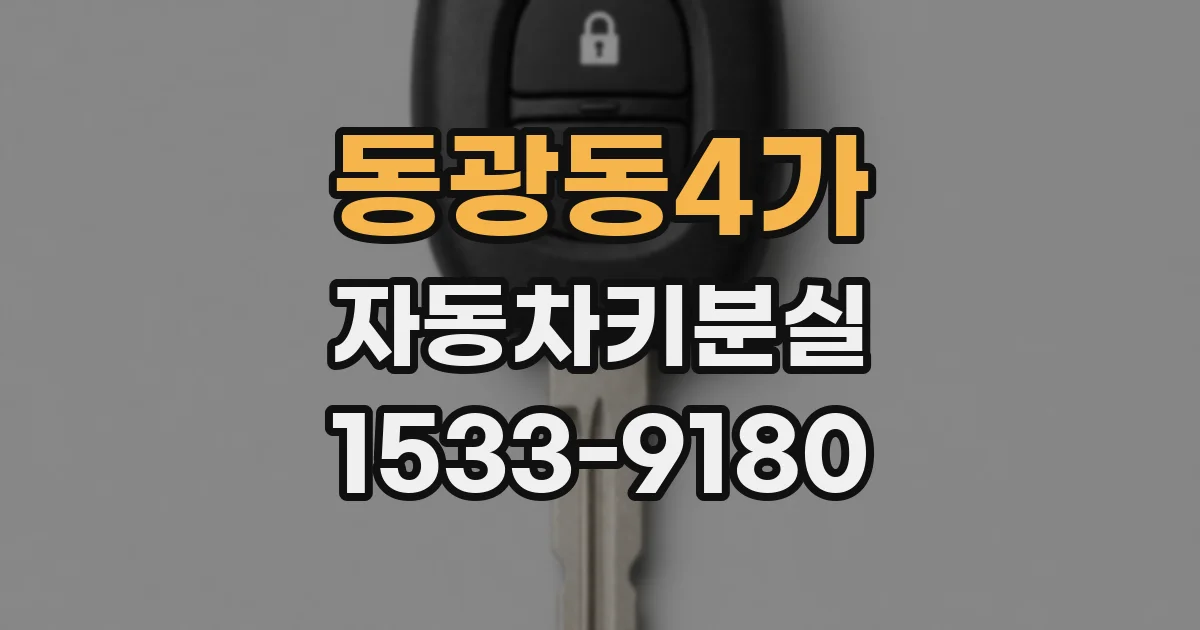 동광동4가 자동차키분실