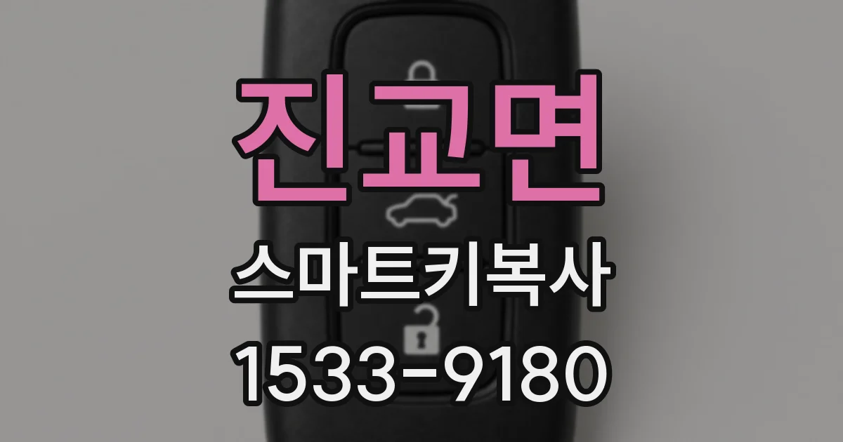 진교면 스마트키복사
