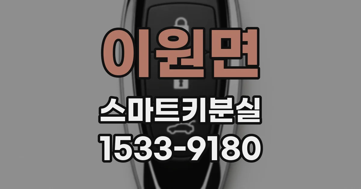 이원면 스마트키분실