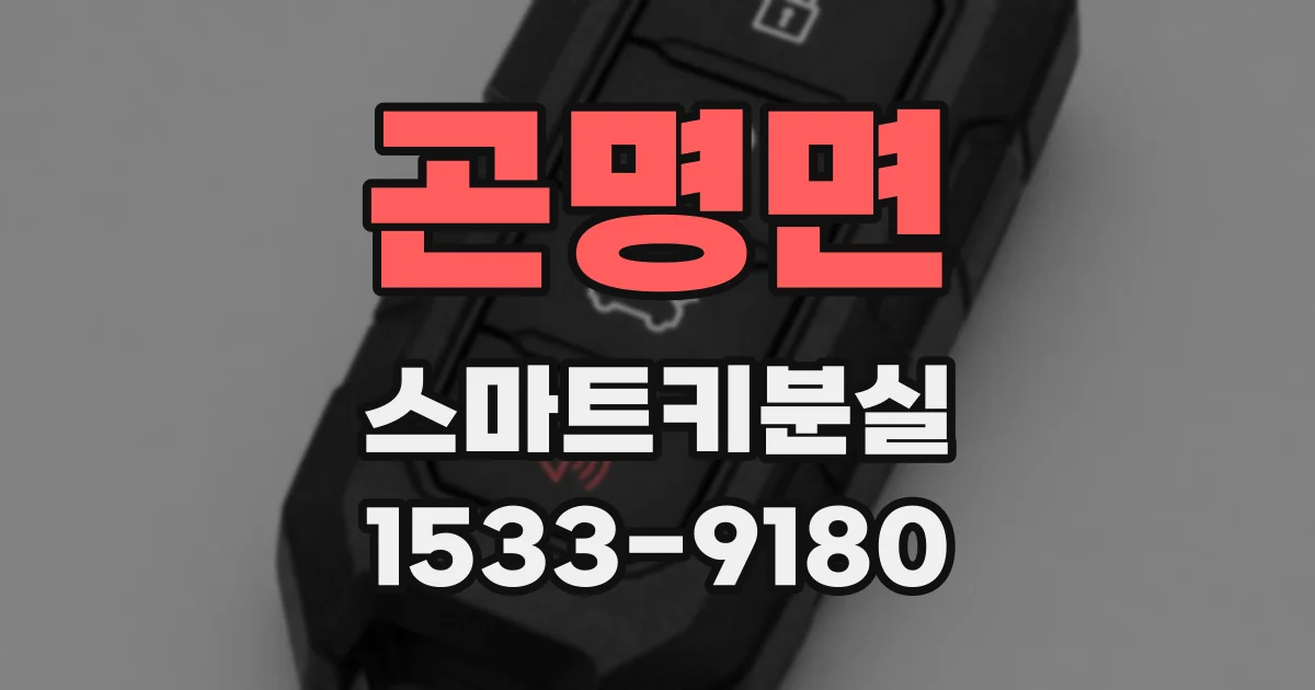 곤명면 스마트키분실