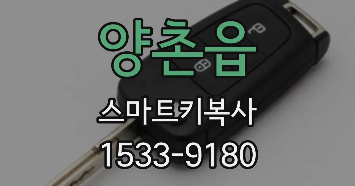 양촌읍 스마트키복사