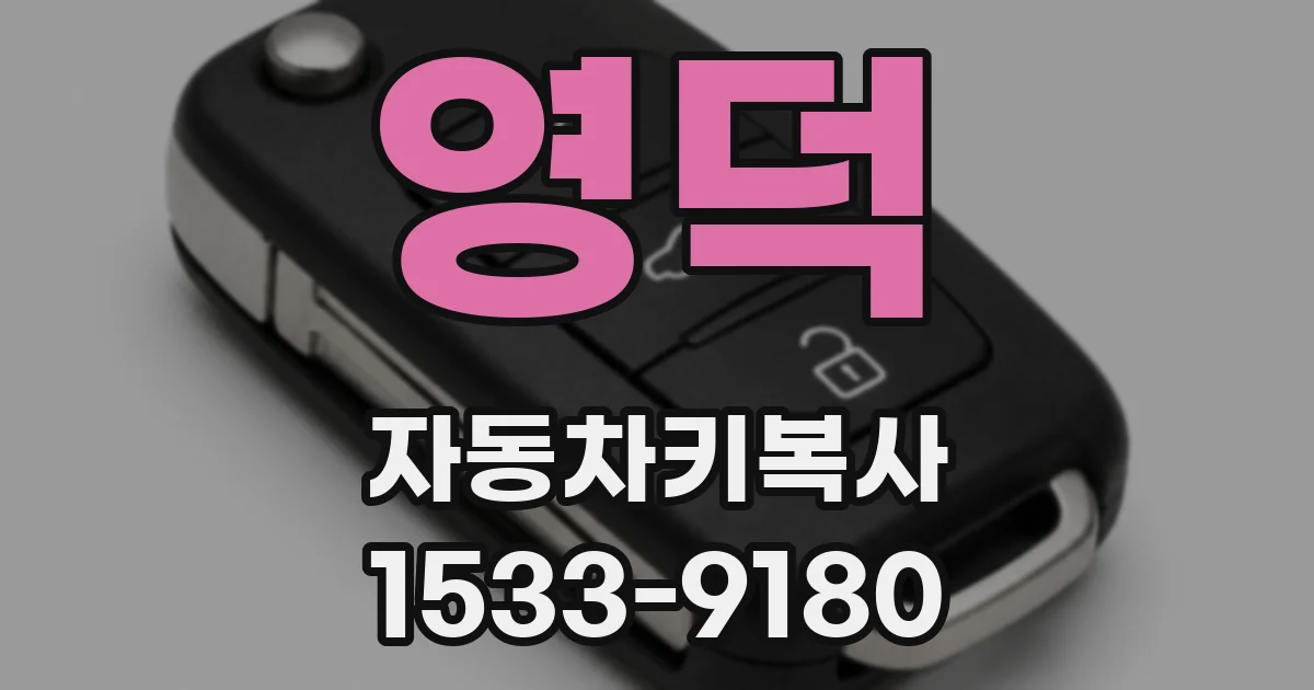 영덕 자동차키복사