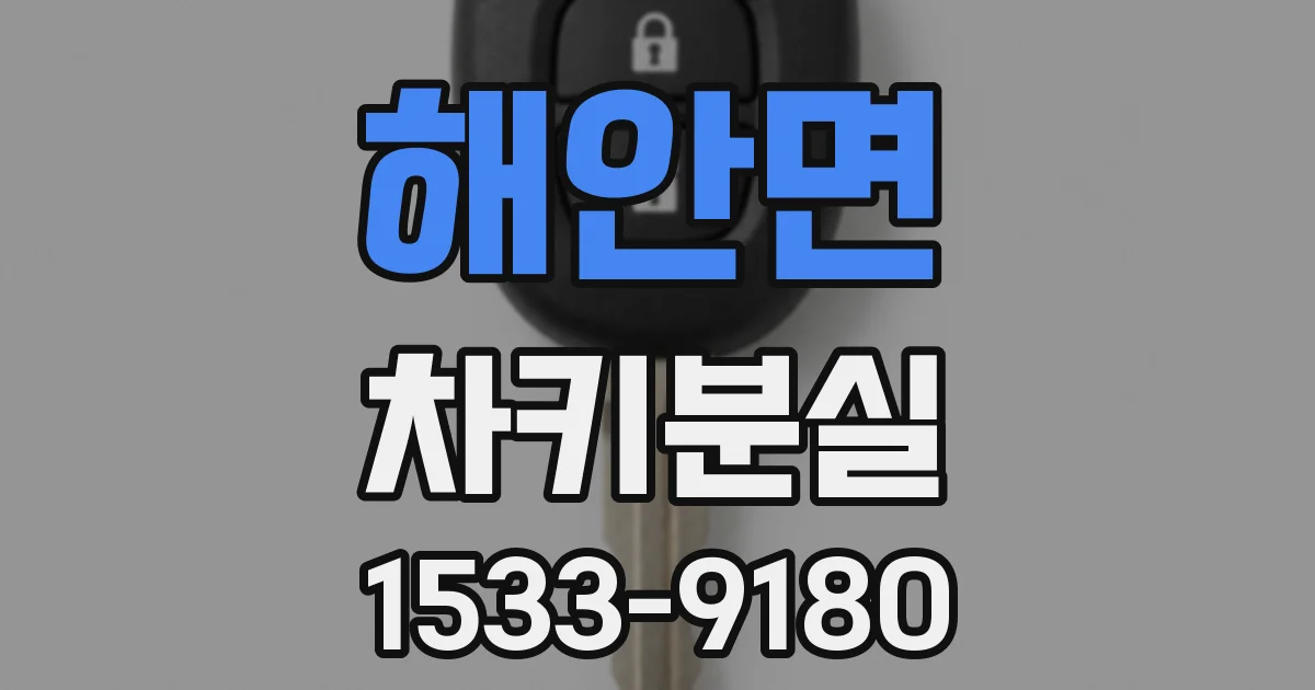 해안면 차키분실