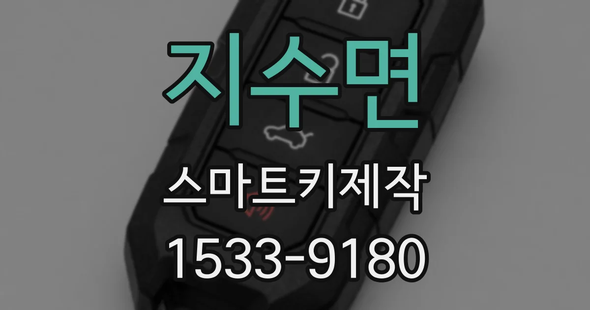 지수면 스마트키제작