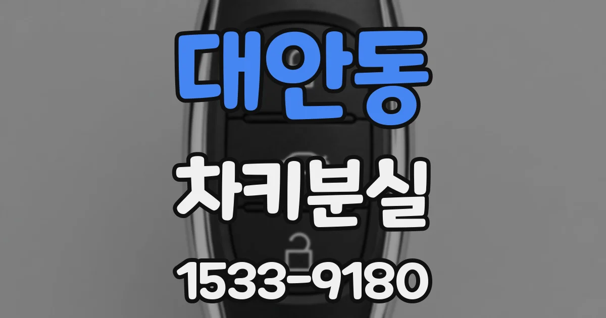대안동 차키분실